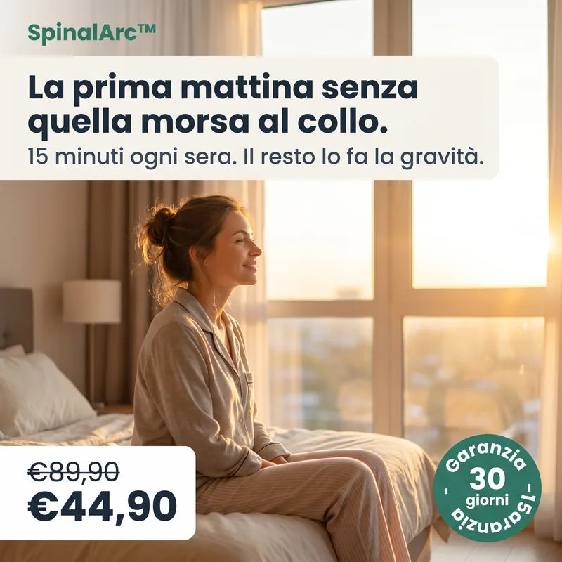 SpinalArc™- Un arco. Il tuo peso. Le tue vertebre finalmente decompresse.