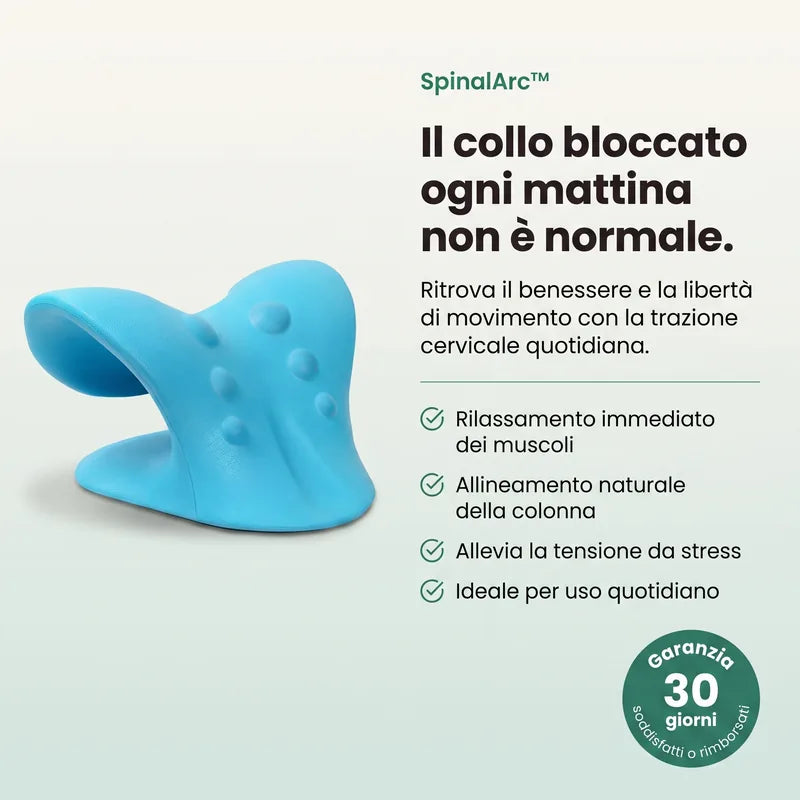 SpinalArc™- Un arco. Il tuo peso. Le tue vertebre finalmente decompresse.