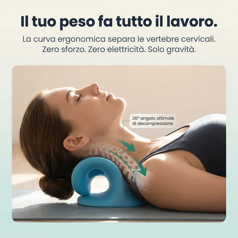 SpinalArc™- Un arco. Il tuo peso. Le tue vertebre finalmente decompresse.